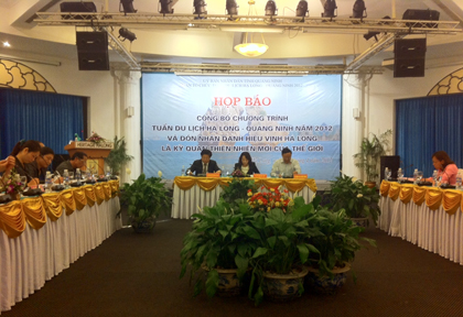 ການປະຊຸມຂ່າວວຽກງານກະກ່ຽມໃຫ້ ສັບປະດາທ່ອງທ່ຽວ Ha Long, Quang Ninh 2012